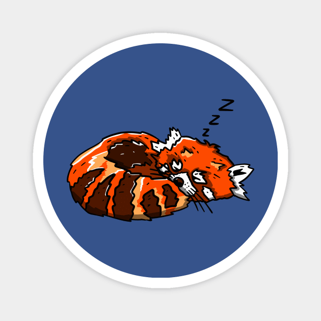 Red panda Magnet by il_valley